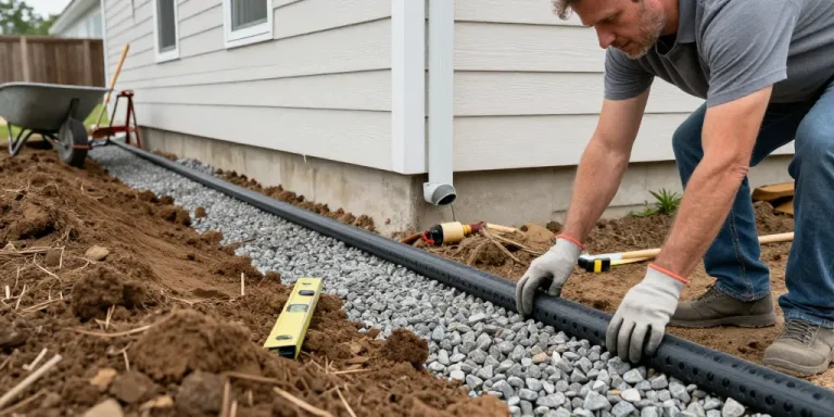 faire un drain autour de la maison