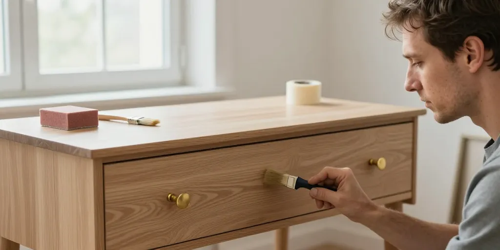 relooker secretaire bois