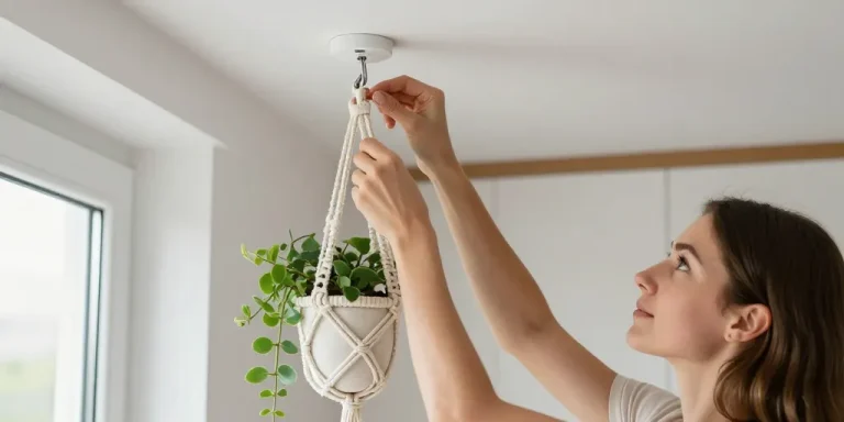 suspendre plante plafond