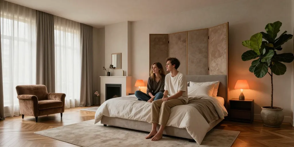 amenager grande chambre